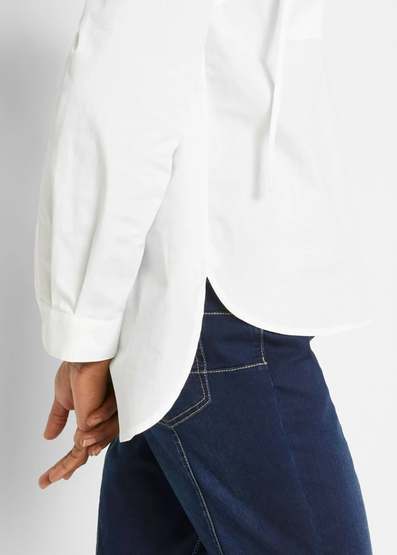 Blusa tipo túnica de algodón orgánico puro