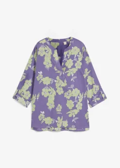 Blusa tipo túnica de algodón puro
