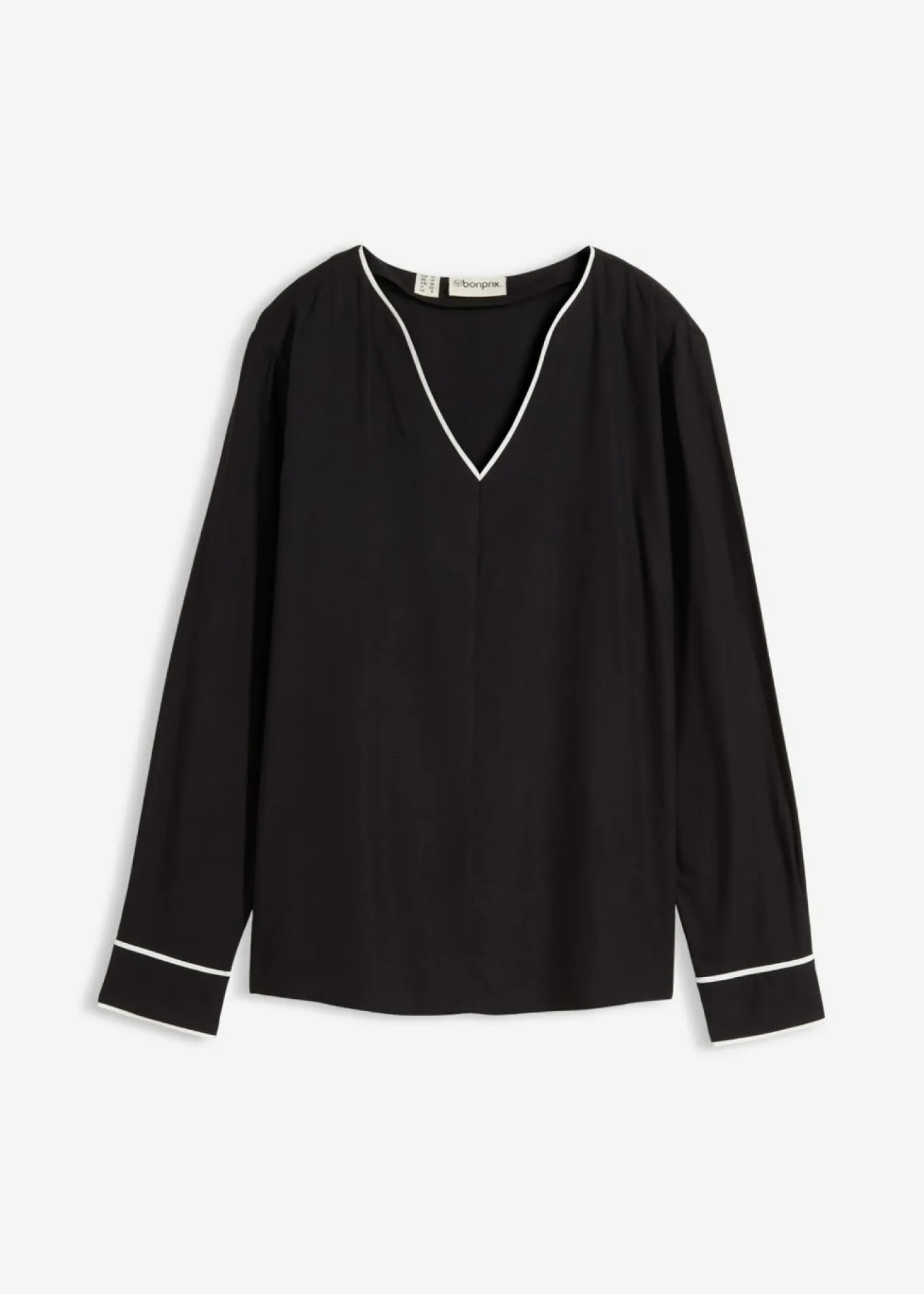 Blusa tipo túnica de viscosa fluida