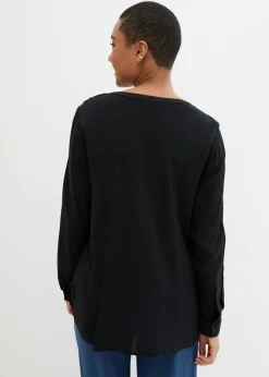 Blusa tipo túnica de viscosa suave