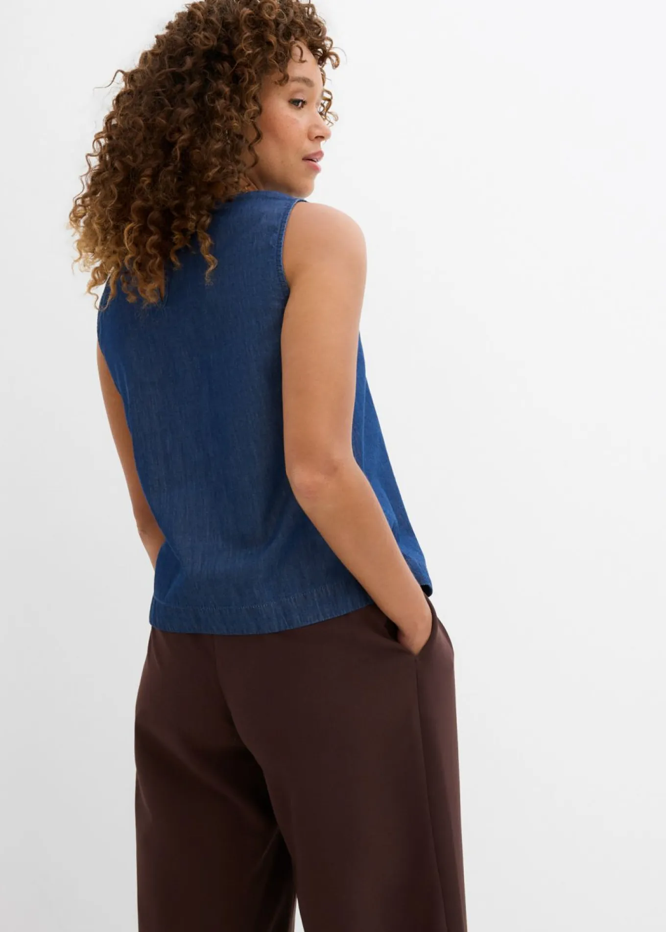 Blusa vaquera de algodón orgánico