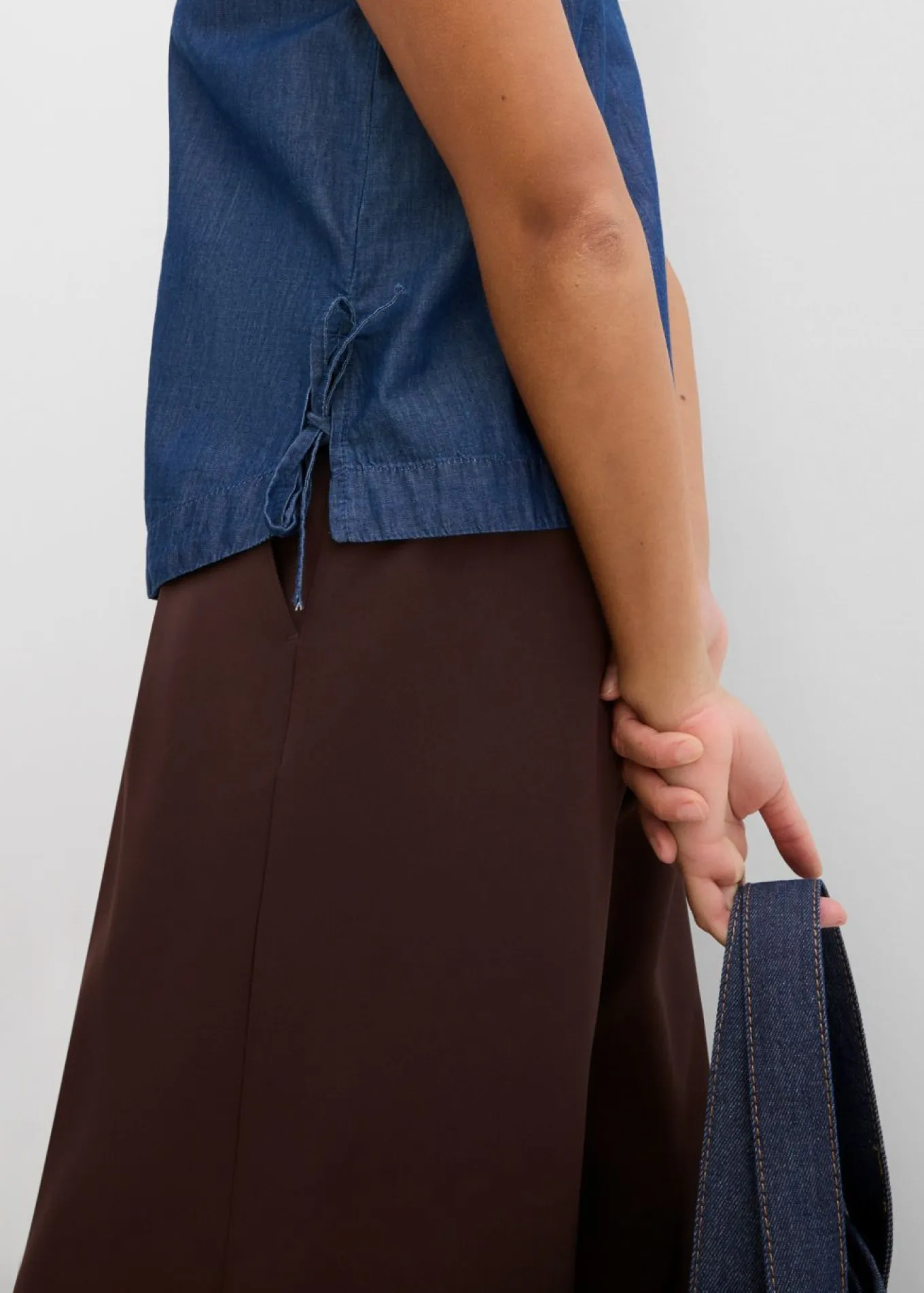 Blusa vaquera de algodón orgánico