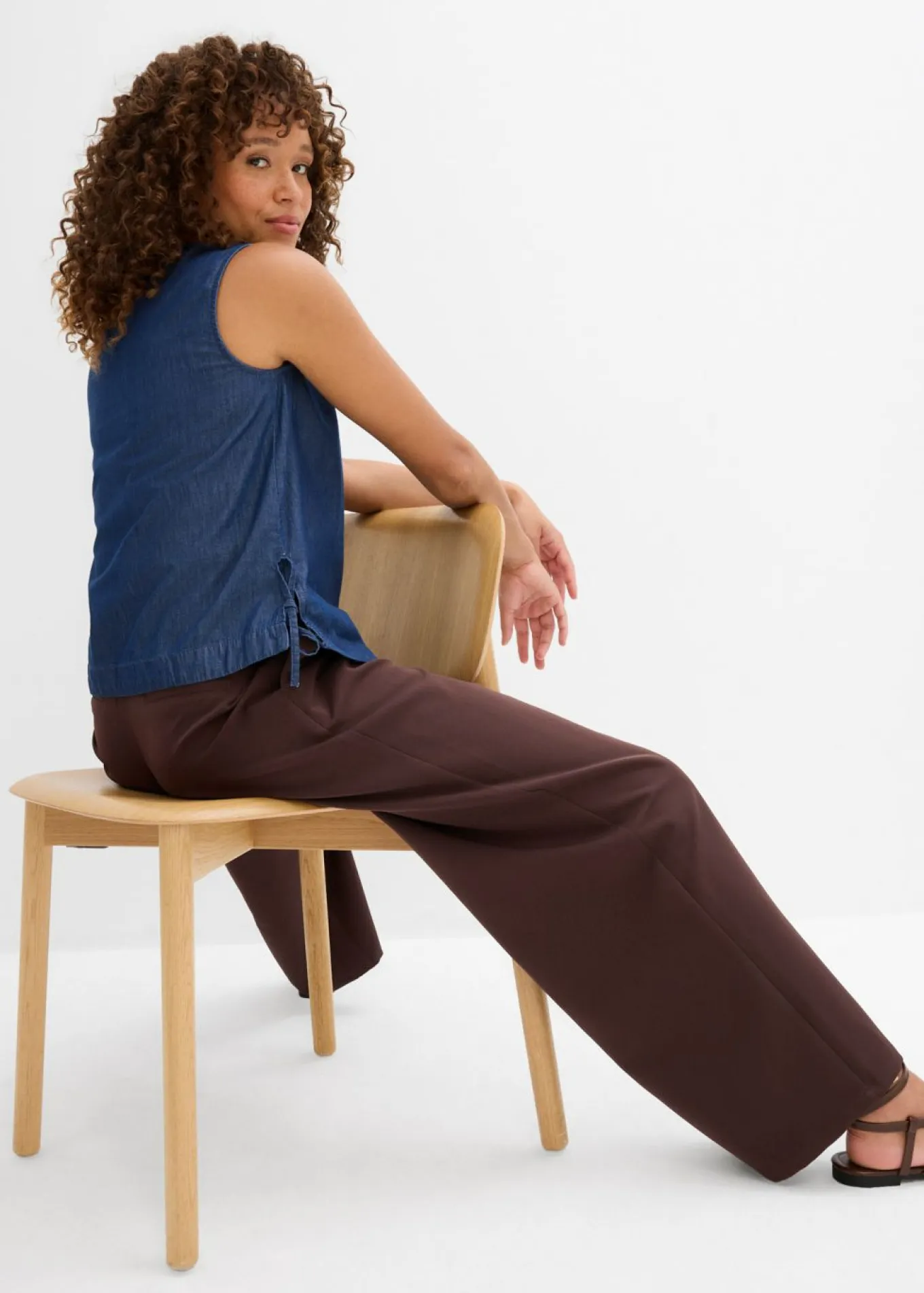 Blusa vaquera de algodón orgánico