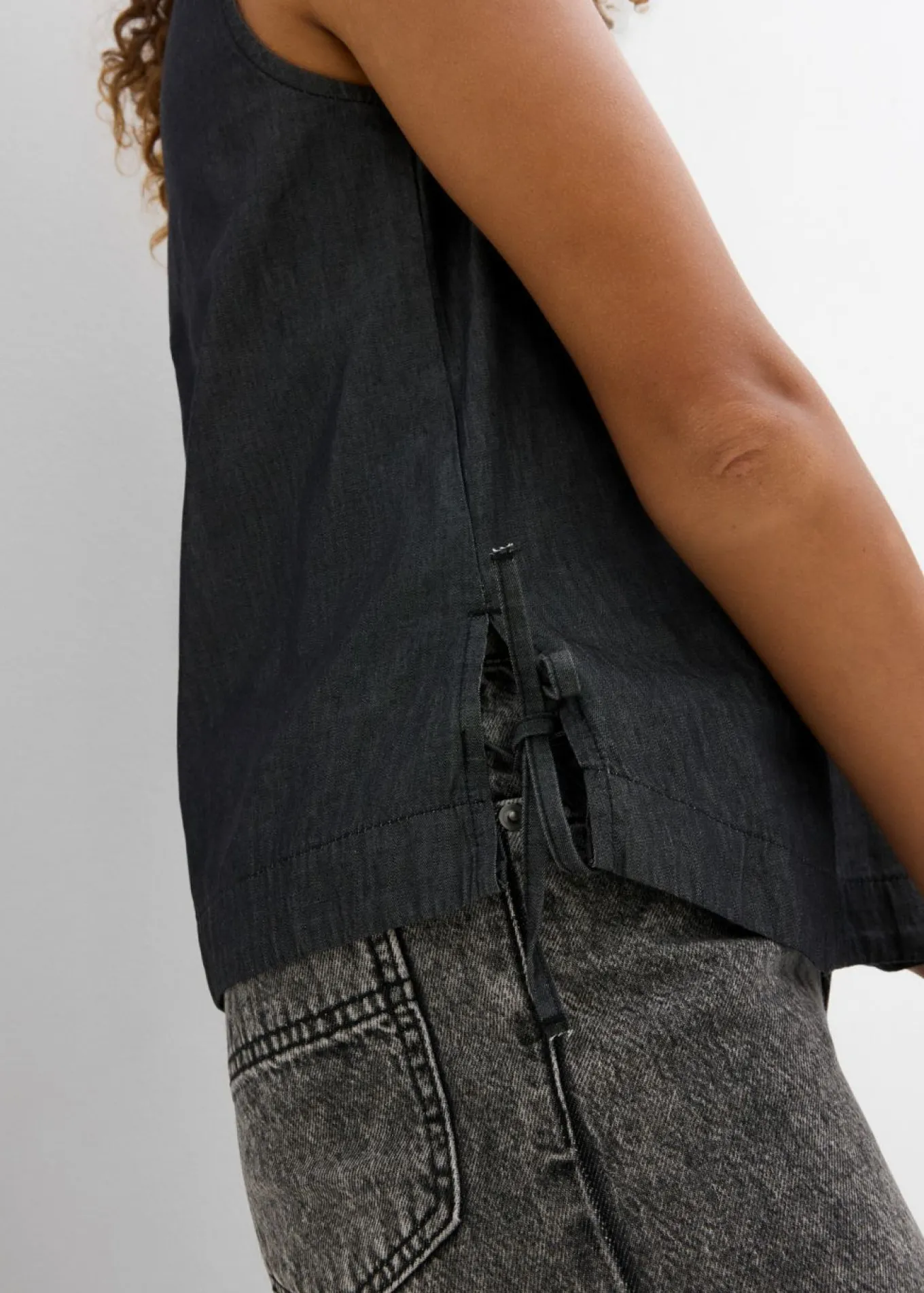 Blusa vaquera de algodón orgánico