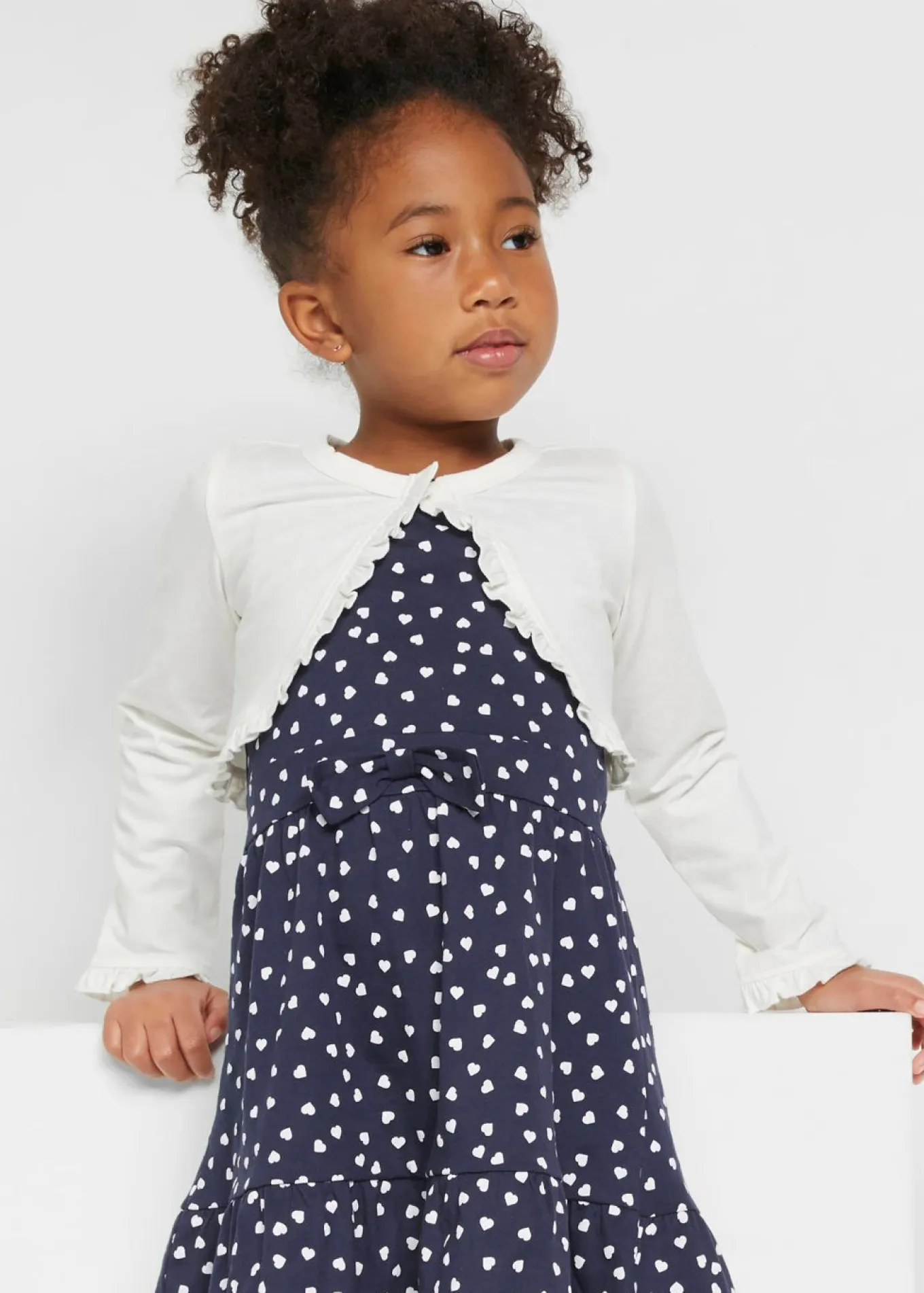 Bolero tipo camiseta para niñas