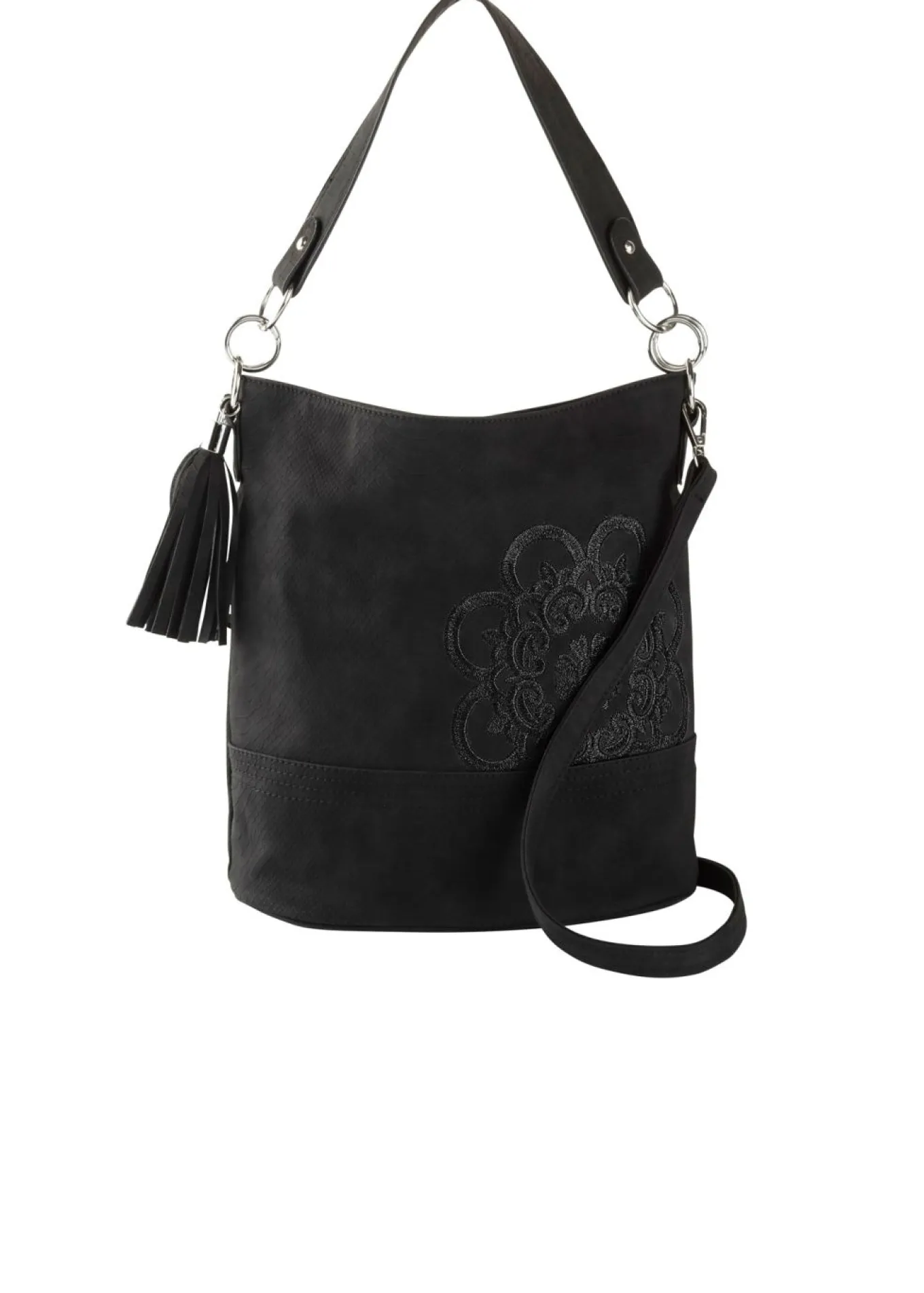 Bolso de mano con bordado