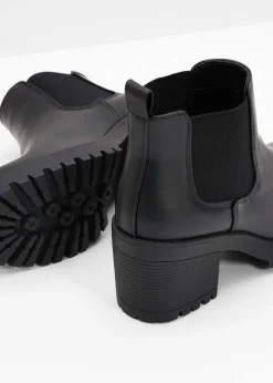Botas Chelsea con tacón ancho