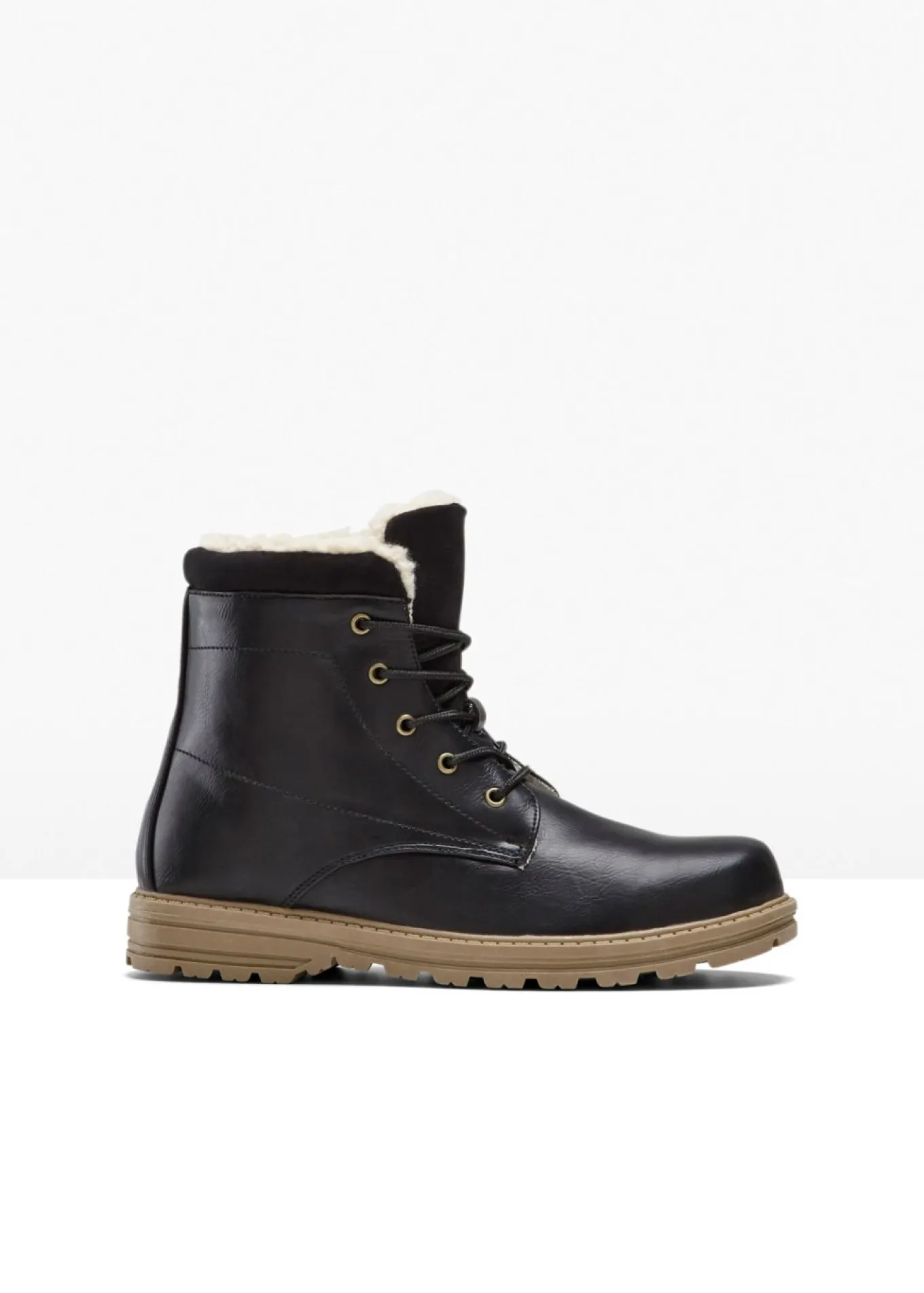 Botas forradas con cordones