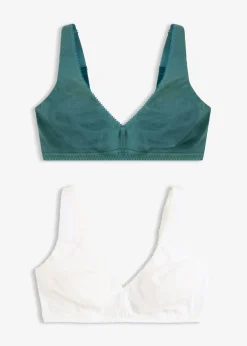 Bralette sin aros con algodón (2 unidades)