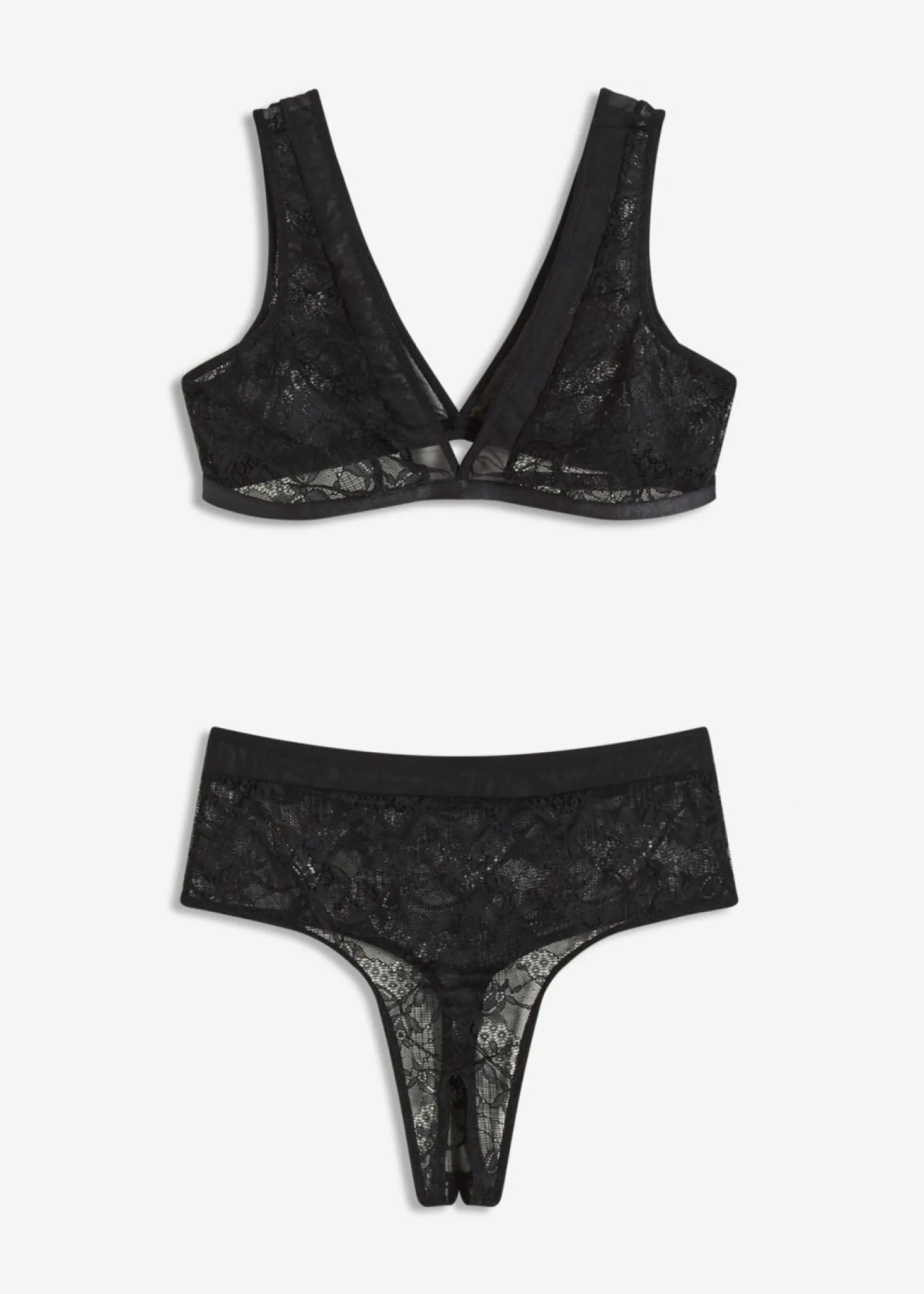Bustier + tanga de talle alto (2 piezas)