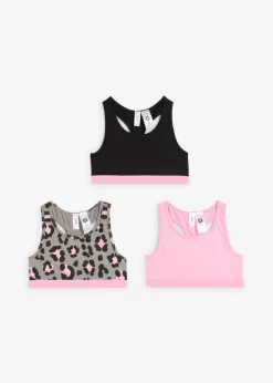 Bustier con algodón orgánico suave (3 unidades)
