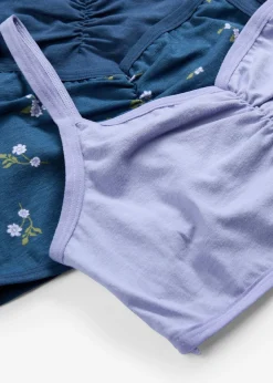 Bustier con algodón orgánico suave (3 unidades)