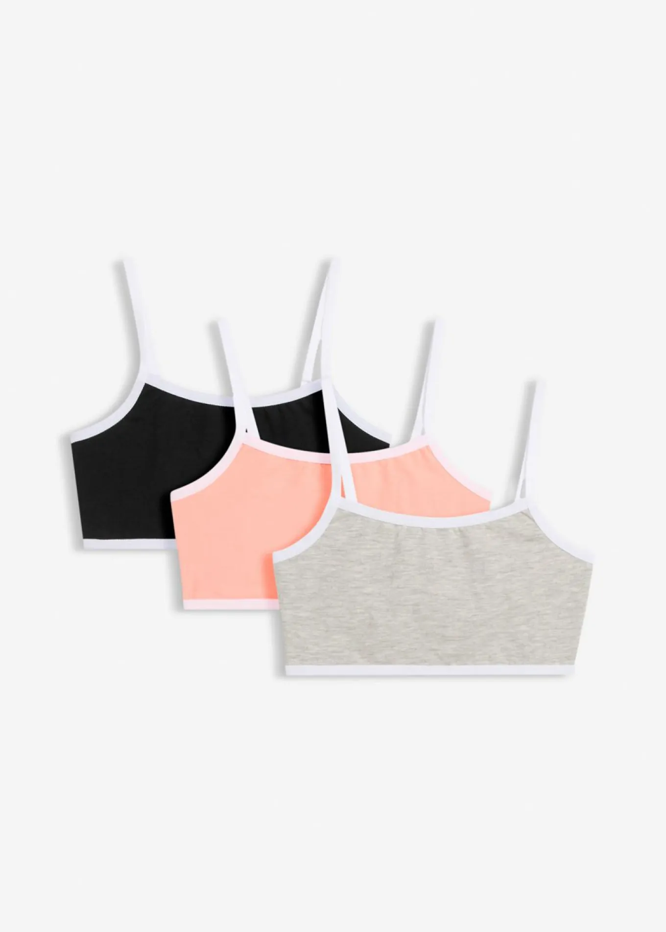 Bustier con algodón suave (3 unidades)