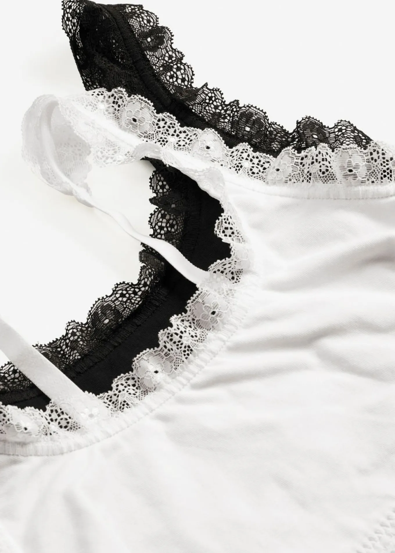 Bustier de algodón orgánico y encaje (2 unidades)