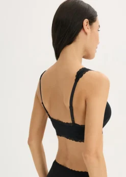 Bustier de algodón orgánico y encaje (2 unidades)
