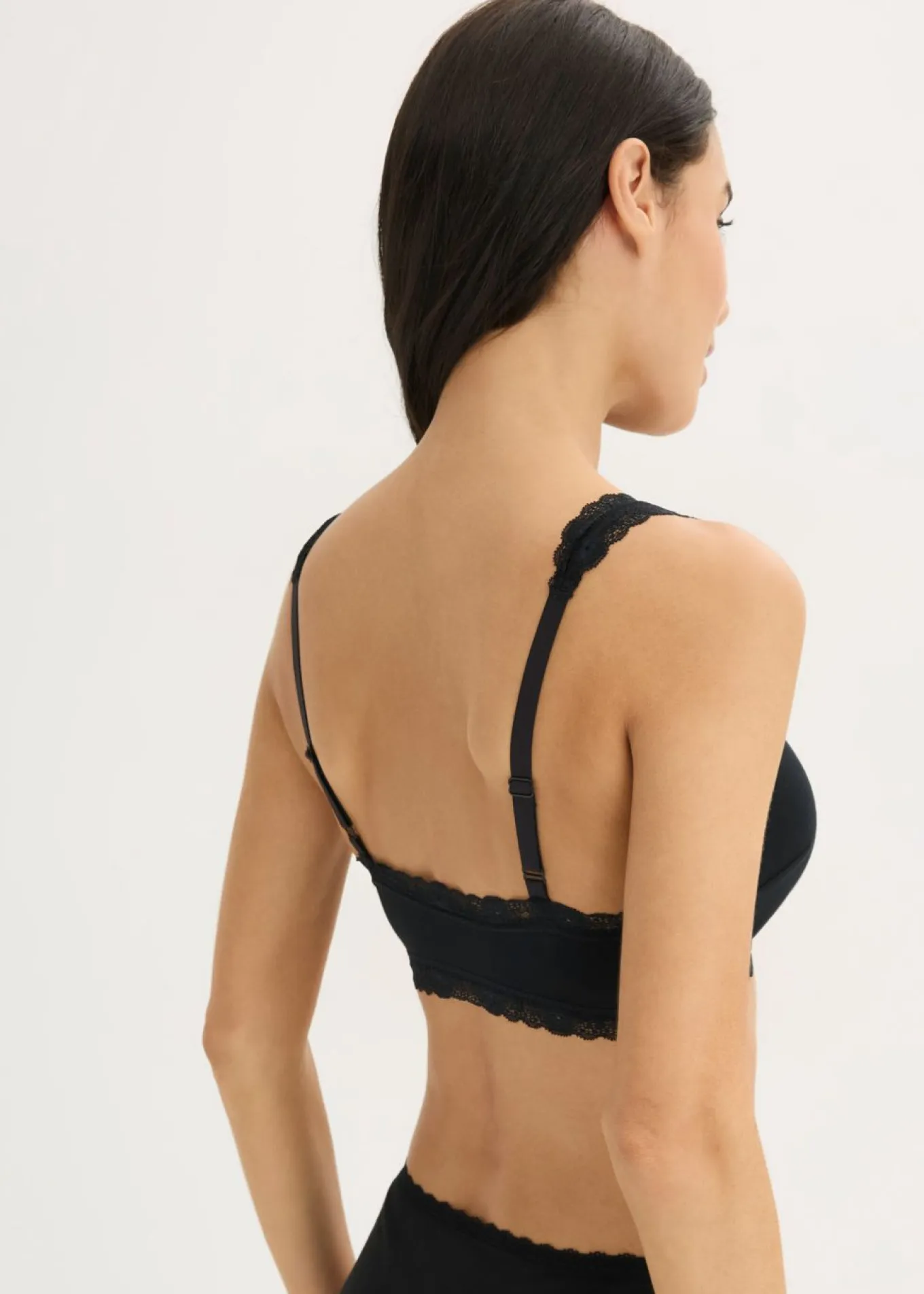 Bustier de algodón orgánico y encaje (2 unidades)
