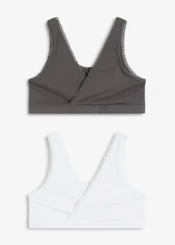 Bustier reversible de algodón orgánico suave (2 unidades)