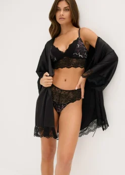 Bustier triangular con encaje