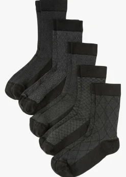 Calcetines con dobladillo antipresión (5 pares)