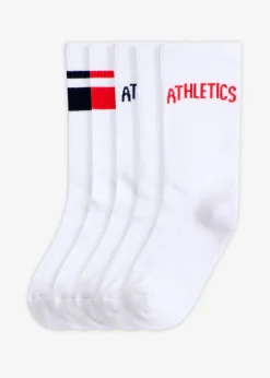 Calcetines deportivos con rizo interior (5 pares)