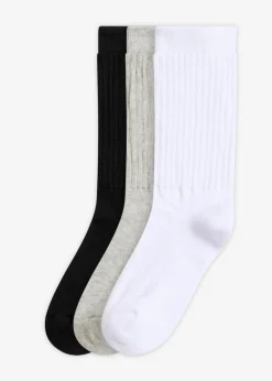 Calcetines deportivos con algodón orgánico (3 pares)