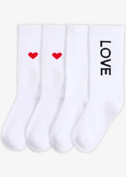 Calcetines deportivos con algodón orgánico (4 pares)