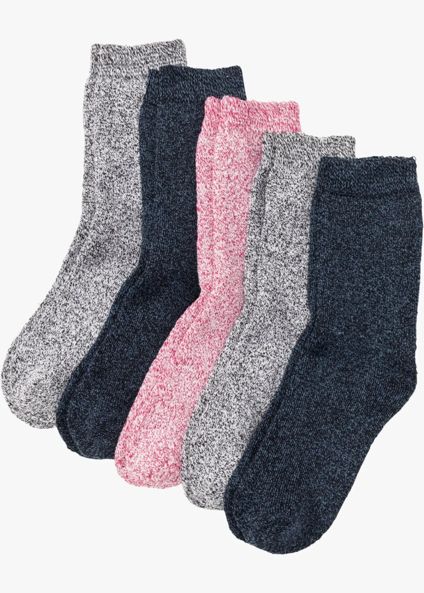 Calcetines térmicos de rizo (5 unidades) con algodón orgánico
