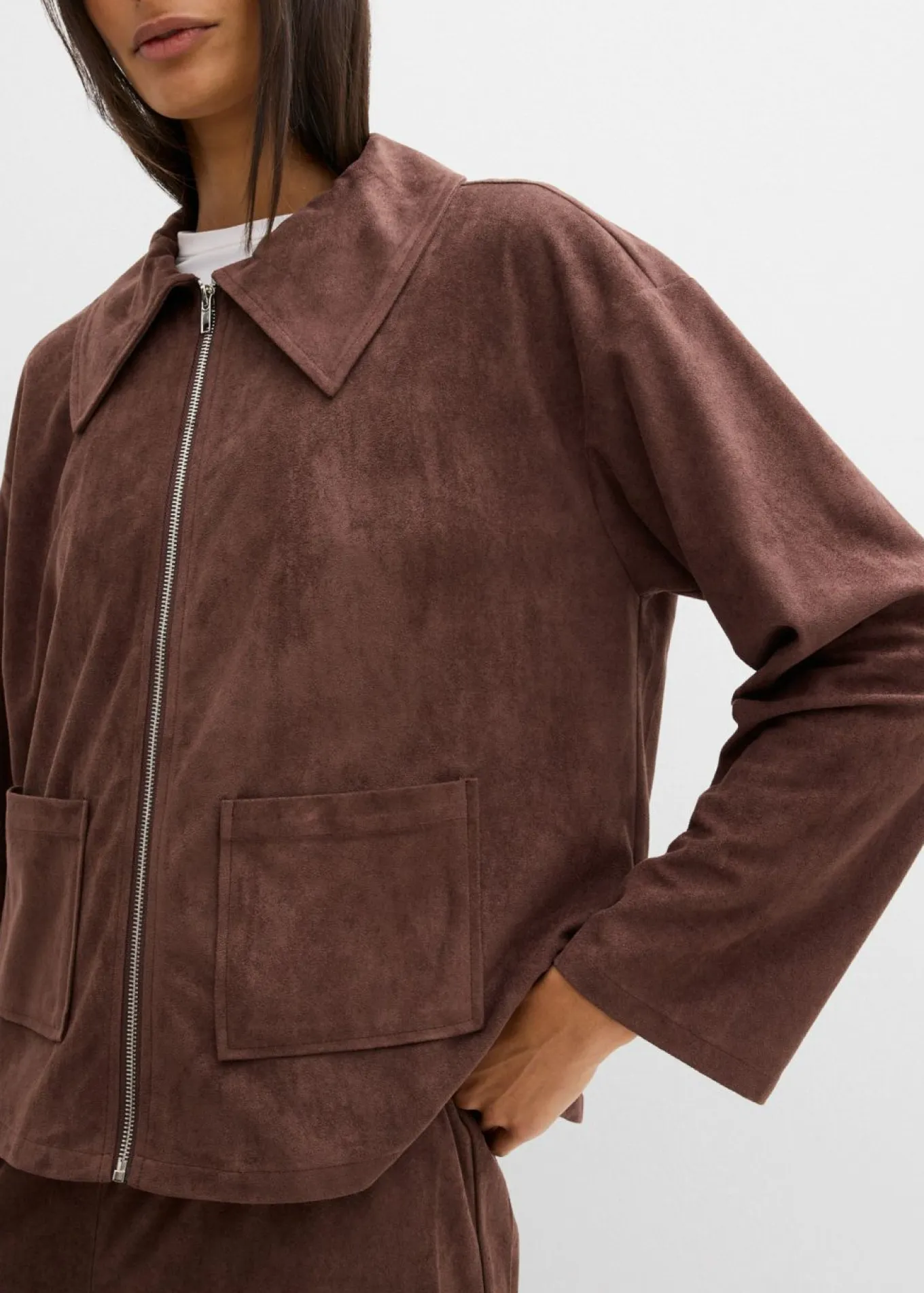 Camisa de ante sintético