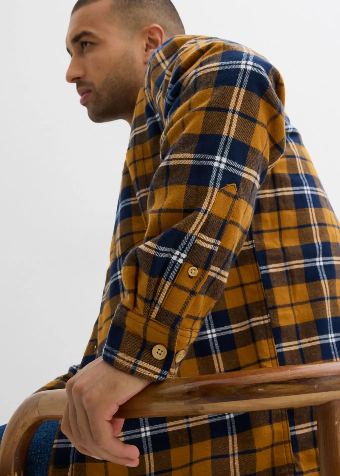 Camisa de franela con forro polar cálido