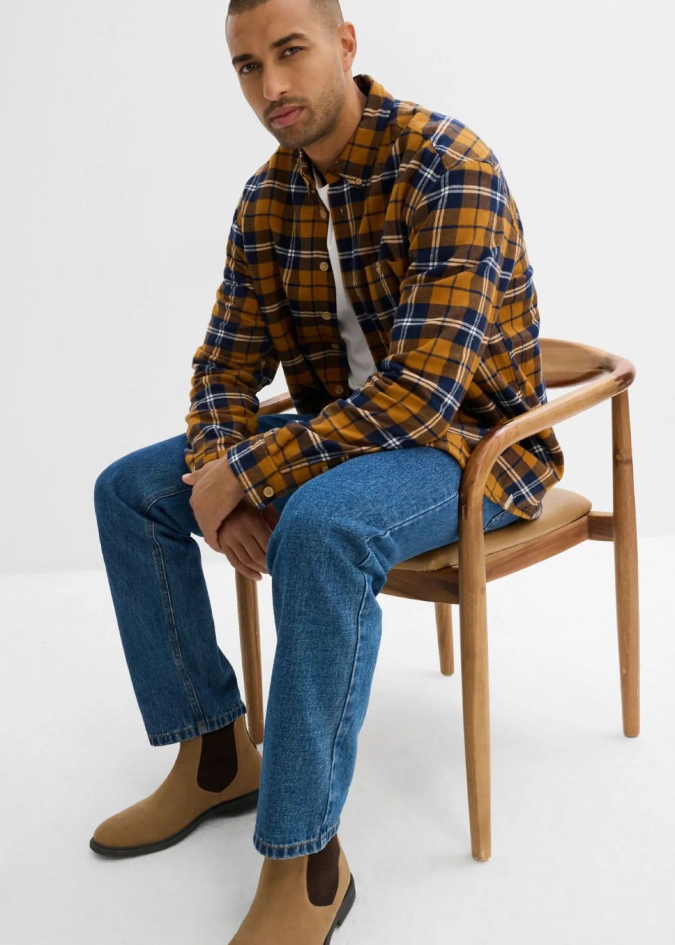 Camisa de franela con forro polar cálido