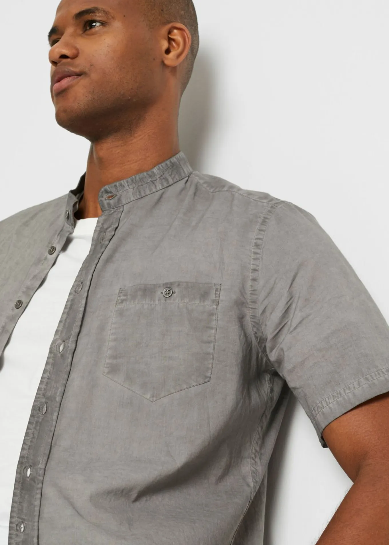 Camisa de manga corta con aspecto lavado