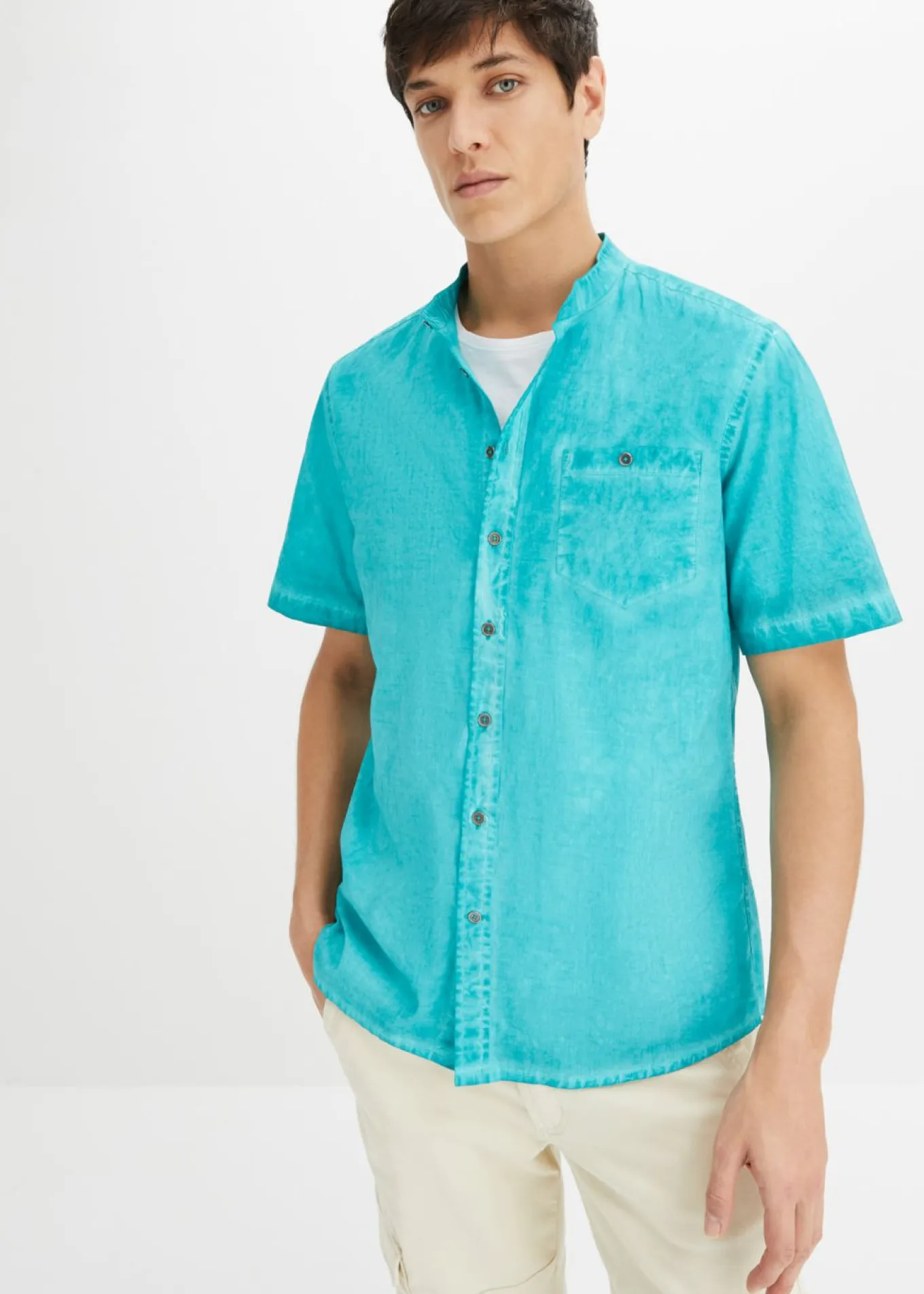Camisa de manga corta con aspecto lavado