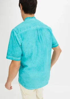 Camisa de manga corta con aspecto lavado