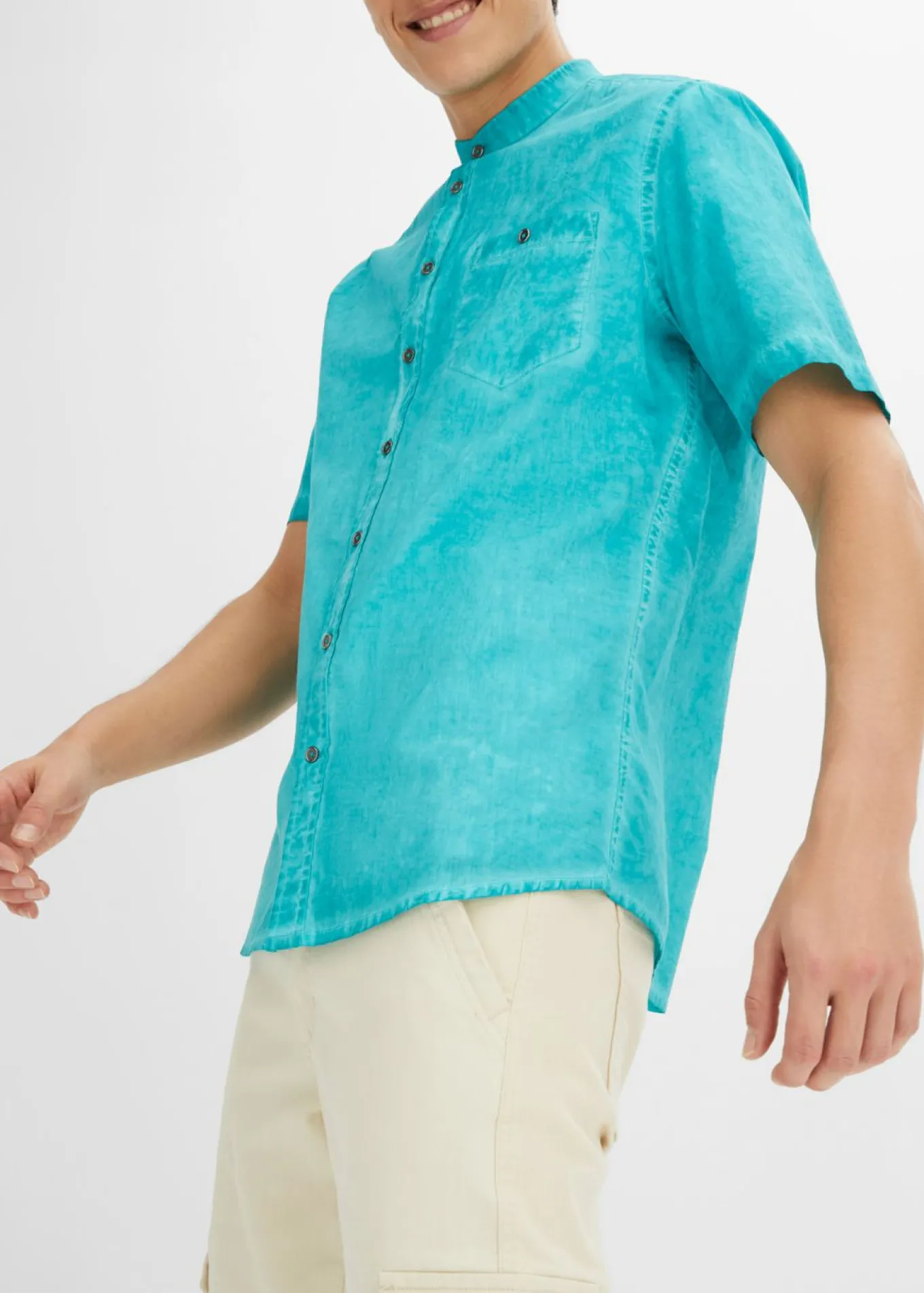 Camisa de manga corta con aspecto lavado