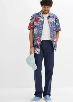 Camisa de manga corta de algodón puro