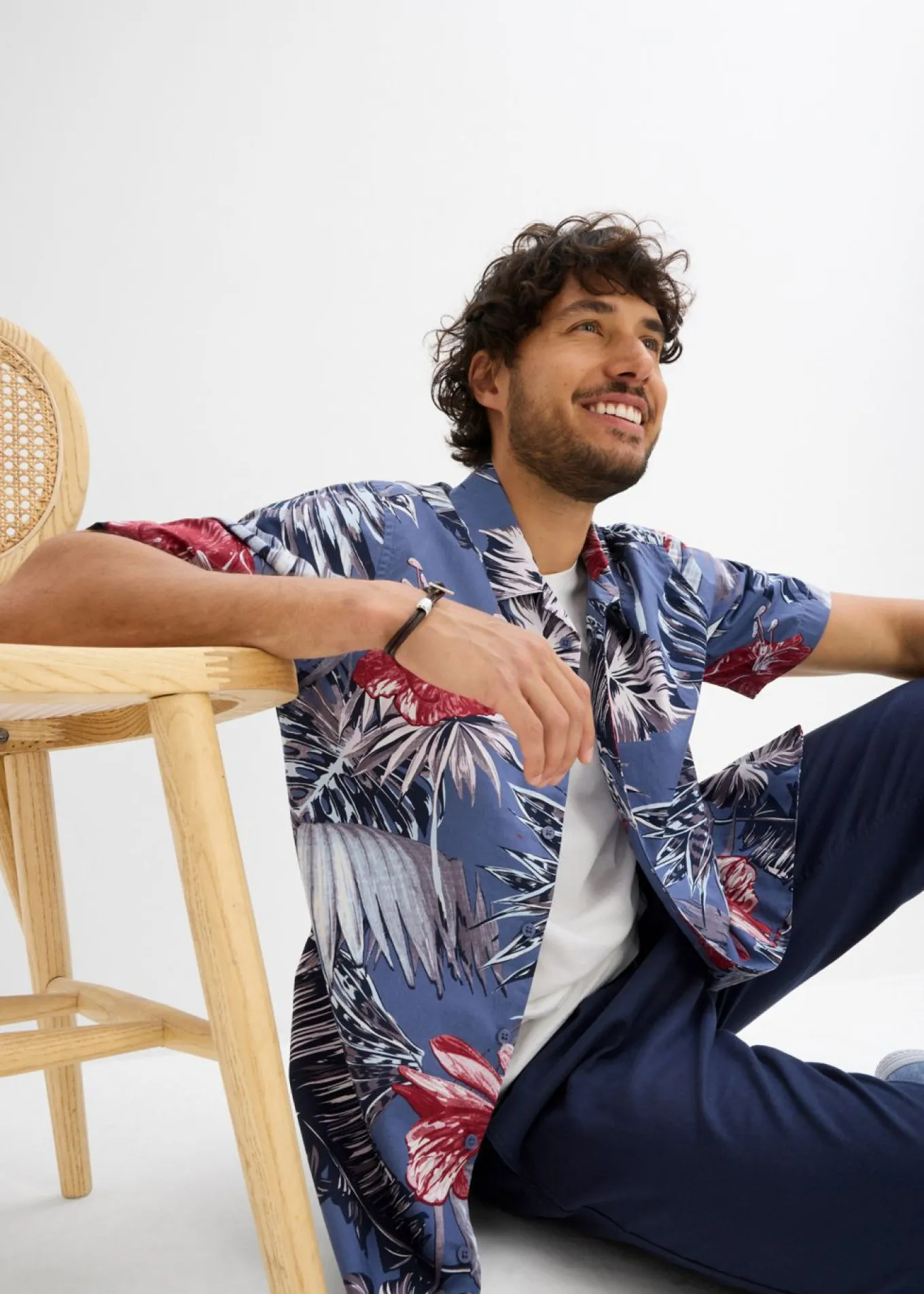 Camisa de manga corta de algodón puro