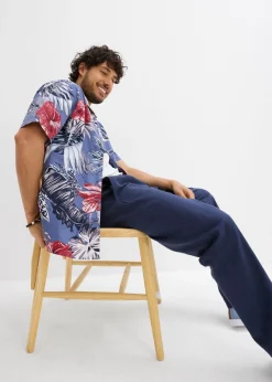 Camisa de manga corta de algodón puro