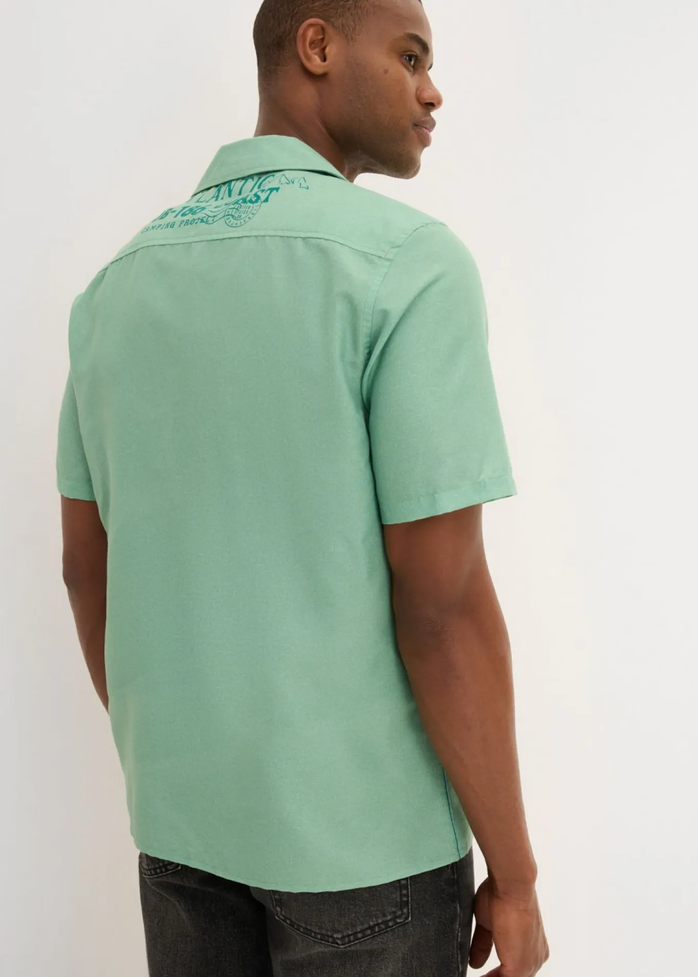 Camisa de manga corta de algodón puro