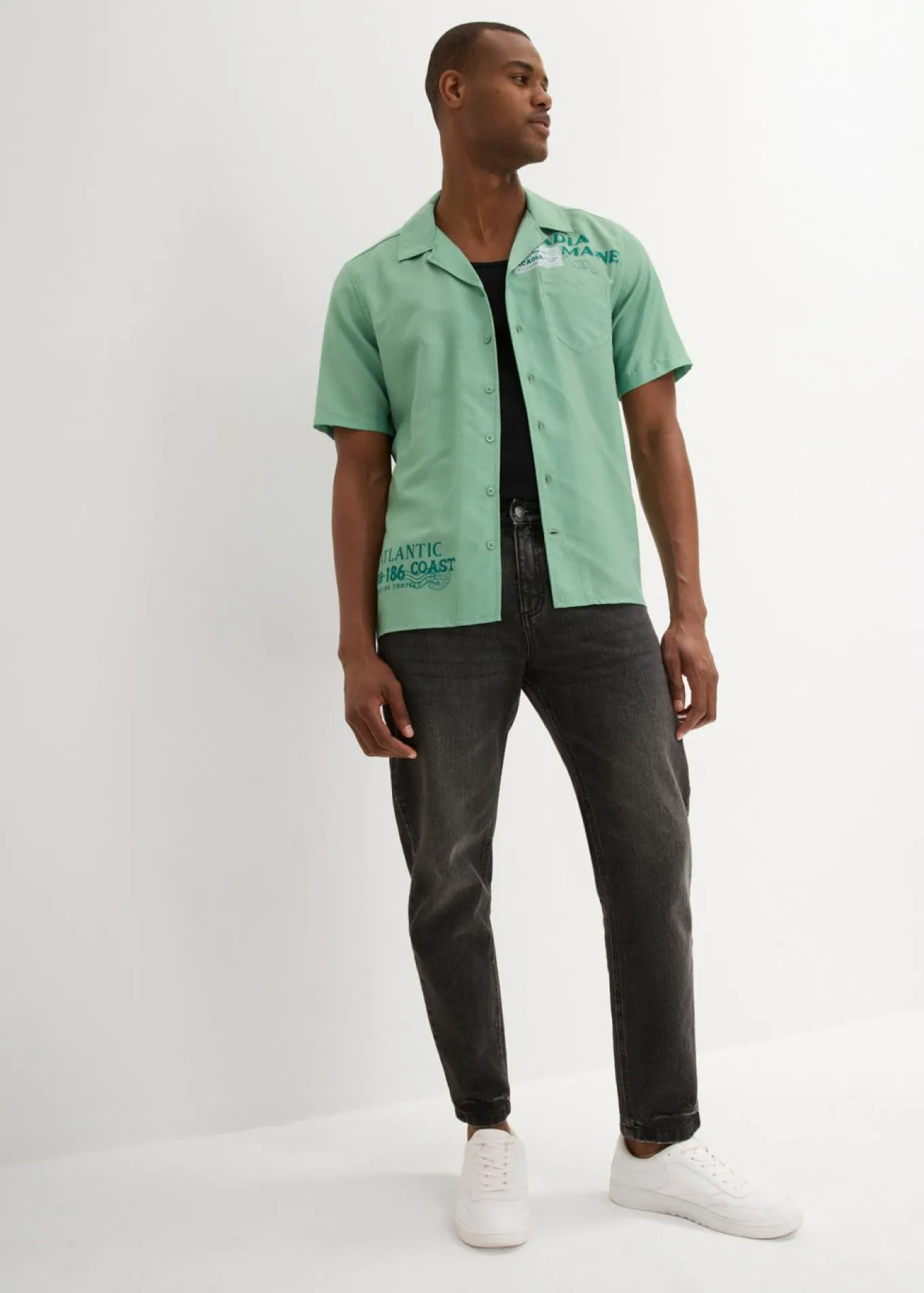 Camisa de manga corta de algodón puro