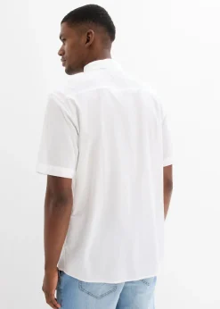 Camisa de manga corta de algodón puro