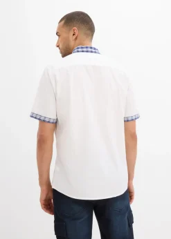 Camisa de manga corta de algodón puro