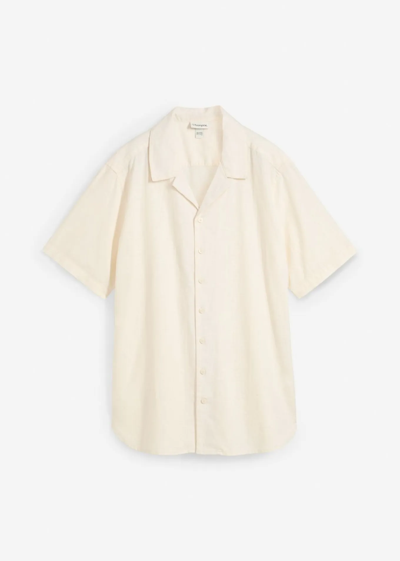 Camisa de manga corta de lino