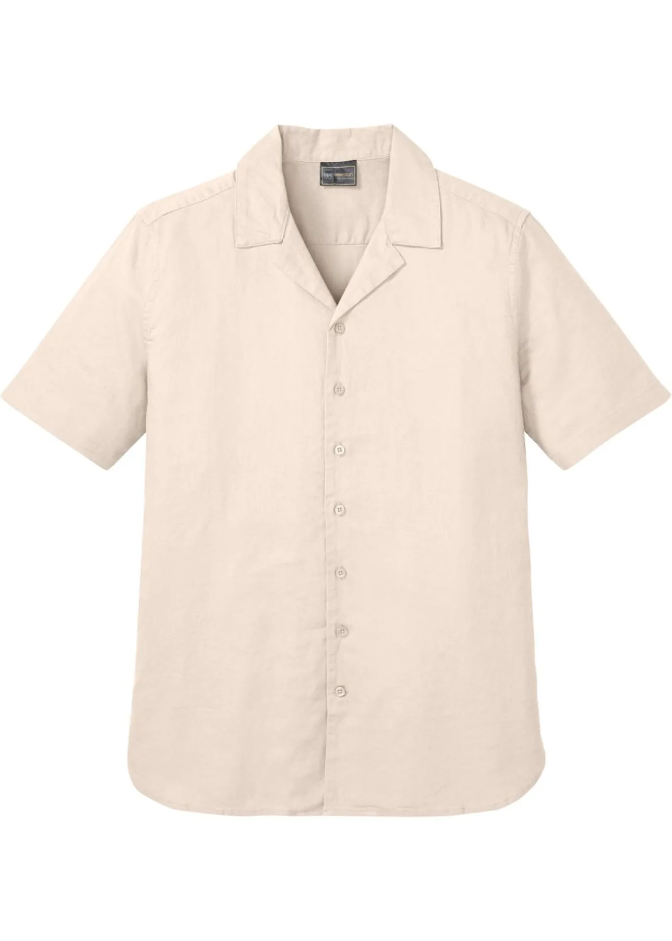 Camisa de manga corta de lino