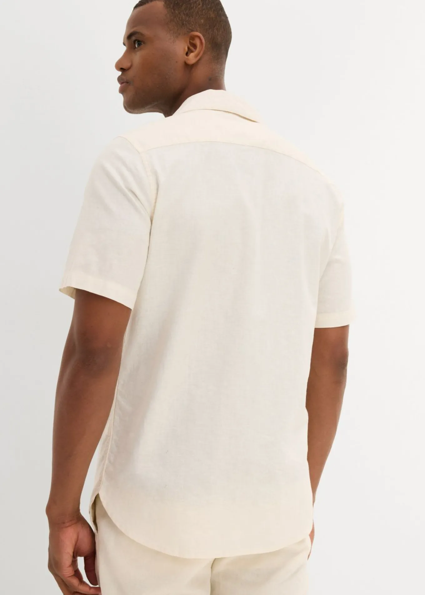 Camisa de manga corta de lino