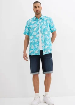 Camisa de manga corta de viscosa