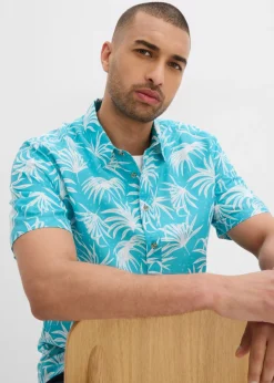 Camisa de manga corta de viscosa