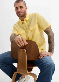 Camisa de manga corta de algodón puro