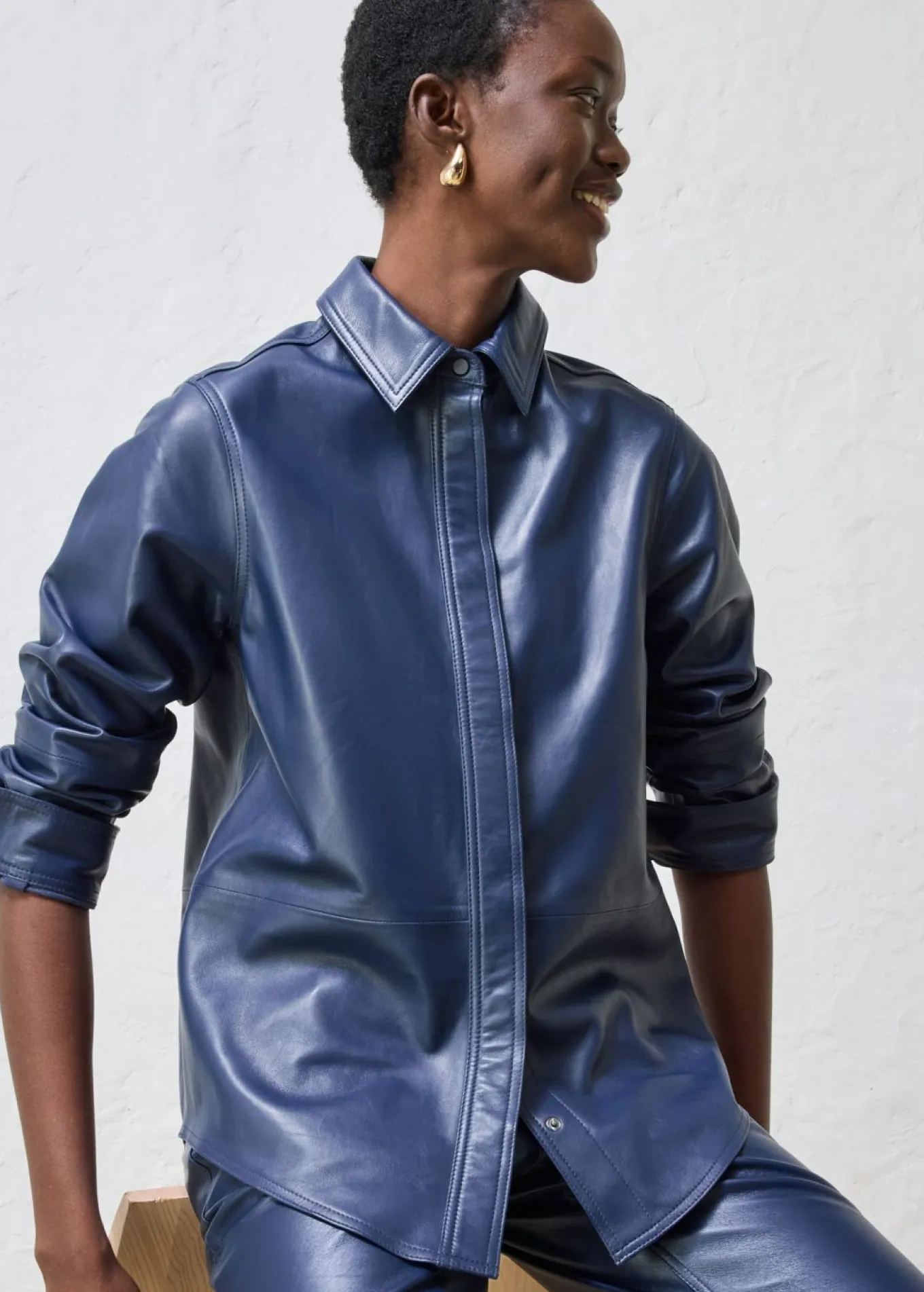 Camisa de napa de cordero