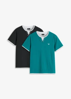Camiseta 2 en 1 de manga corta (2 unidades)