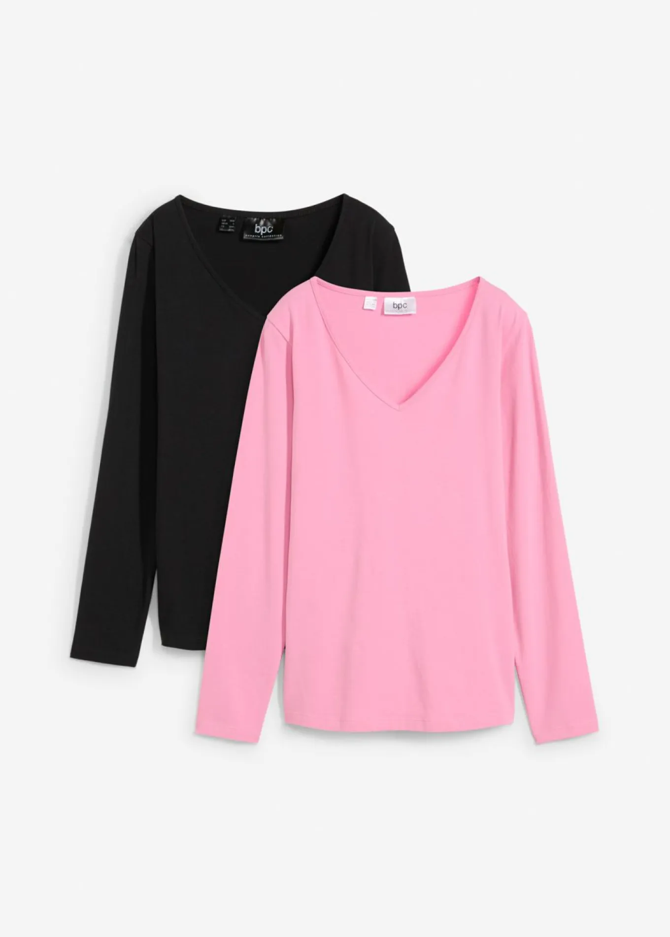 Camiseta ajustada de manga larga (2 unidades)